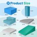 6-Piece Soft PU Leather Toddlers Climbing Toys for Baby - Kids Foam Climbing Blocks for Toddlers Indoor - Climb & Crawl Soft Foam Block Activity Play Set - Toys for Kids Crawling Sliding (Mixed Color), 6-piece W/ Pu Surface