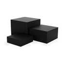 NEETBU Metal Display Stands for Buffet Table - Black & White Cake Risers, Cupcake Stand for Wedding, Party, Catering Supplies, Elegant Food Risers for Displaywith 3Pcs Hollow Bottoms 6''x7''x8''b1 Has Dent