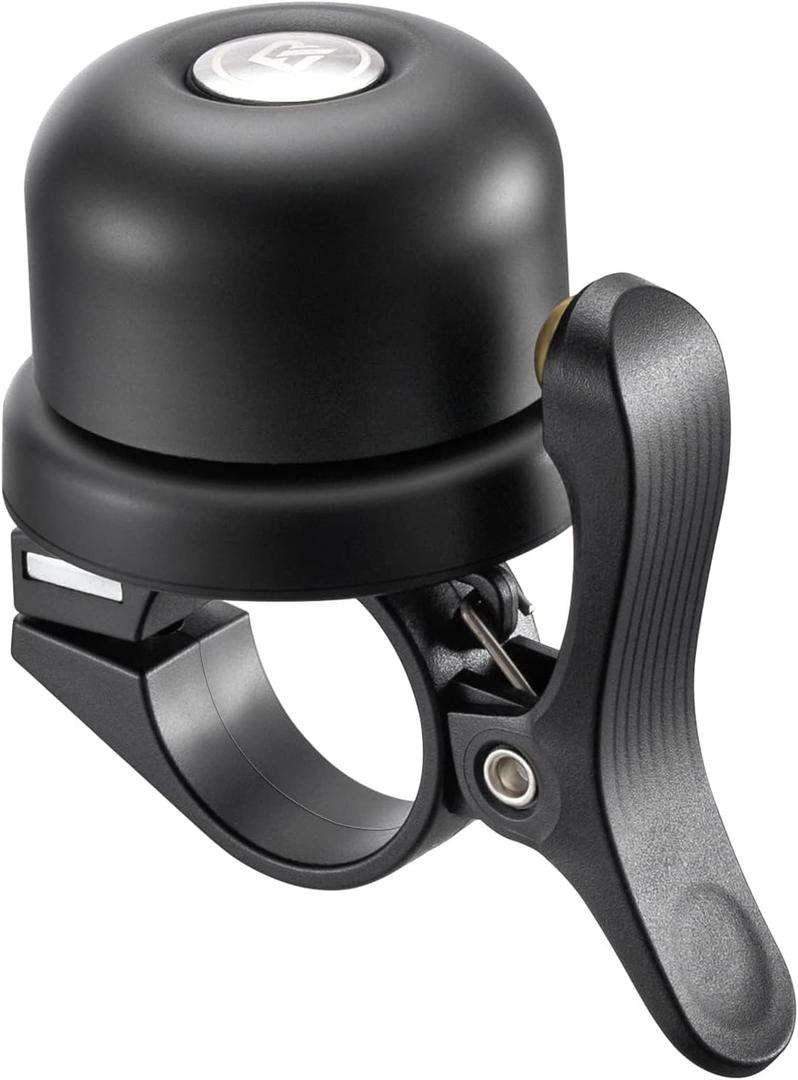 ROCKBROS Bike Bell for Apple AirTag Hidden Bike Mount Bike AirTag Holder GPS Tracker Bike Bell Anti-Theft for Adults Suitable for 0.87''/22.2, 1''/25.4, 1.25''/31.8mm Diameter Handlebar (Black)