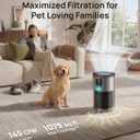 DREO Smart Pet Air Purifier for Home, Bedrooms Air Cleaner with Wi-Fi/Voice/Alexa, Auto/Turbo/HEPA Sleep Mode for Smoke, Dust, Pollen, Odor, PM2.5 Quality Monitor, 4 Speeds, DR-HAP009AS (DREO 539AS)