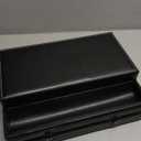 Juvale Mens Jewelry Box Organizer and Holder - Black Watch Box with Leather Valet Tray for Home Improvement - 12.6 x 9 x 4 In - Mens Jewelry Organizer