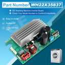 OEM WH22X35837 Inverter Control Board Compatible with GE Washer Board WH22X29531 WH22X32059 WH22X32957 WH22X34657 AP7211663