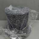 PIKRONSH Christmas Tree Topper, Red Shiny Sequins Top Hat Christmas Tree Top Decoration (Red)