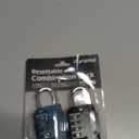 Puroma Combination Lock 2 Pack 4 Digit Waterproof Locker Locks Secure Outdoor Padlock for Gym Lockers, Toolboxes, Gates, Fences, Storage, Sports Locker, Cabinets (Peacock Blue & Black)
