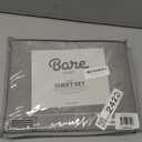 Bare Home Twin XL Sheet Set - 1800 Ultra-Soft Microfiber Twin Extra Long Bed Sheets - Double Brushed - Deep Pockets - Easy Fit - 3 Piece Set - Bedding Sheets & Pillowcases (Twin XL, Light Grey)