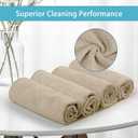 HOMEXCEL Brown Microfiber Cleaning Cloth, 50 Pack Cleaning Towels for Kitchen, Lint Free, Scratch-Free, Highly Absorbent, and Reusable Cleaning Rags for House, Window and Glass, Cars, 11.5 X11.5 inch