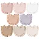 MairMore 8-Pack Muslin Baby Bandana Drool Bibs for Unisex Girls & Boys – 100% Cotton Bibs, Soft & Absorbent Teething and Drooling Essentials for Newborns