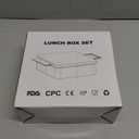 Aimsnk Kids Bento Lunch Box with 8oz Soup Thermo, Kids Leakproof Lunch Food Containers with 4 Compartment, Insulated Hot Food Jar with Lunch Bag for School, Travel (Blue-No lunch bag)