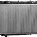 BDFHYK CU2215 Aluminum Radiator Compatible with Nissan Frontier 1998-2004 2006-2015, Compatible with Nissan Frontier 1999-2004, Compatible with Nissan Xterra 2000-2004 2.4L l4/3.3L V6 Replace 8012215