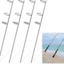 Sand Spikes for Surf Fishing, Heavy Duty Fishing Rod Holder Sand Spike for Beach, Surf, Bank and Shore Fishing