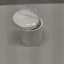 Rzoeox Cotton Swab Holder with Lid, White Qtip Holder Bathroom, Resin Cotton Ball Canister Jar Cosmetics Makeup Countertop Organizer Containers Canister Apothecary Jar, White