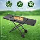 Portable Indoor Grill Table Stand for Ninja Woodfire Outdoor Grill(OG701 OG850 OG951 Series), 51in Large Space, Folding Camping Tailgating Table for Blackstone Griddle/Onni Pizza Oven,2 Wheels
