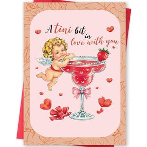 2 x BENNLOOS Funny Valentines Day Card for Him Her, Romantic Valentines Day Card Gifts for Husband Wife Boyfriend Girlfriend, Sweet Valentine's Day Cards for Women Men