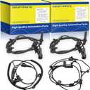 ABS Wheel Speed Sensor Fit for Chevrolet Models: 2013-2015 Malibu 2.0L 2.4L 2.5L, 2014-2020 Chevrolet Impala 2.4L 2.5L 3.6L, Front and Rear, Driver and Passenger Side, 4pcs