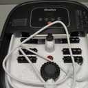 HOSPAN Collapsible Foot Spa with Heat, Bubble, Red Light, and Temperature Control, Foot Bath Massager with 8 Shiatsu Massage Rollers, Pedicure Foot Spa for Relaxation and Stress Relief, Black