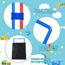Woanger Hopscotch Outdoor Squares Hopscotch Ring Game with Connectors Outdoor Indoor Obstacle Course for Kids Playground Agility Training