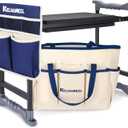 Garden Kneeler and Seat, Extra Wide Thick EVA Pad, Heavy Duty Foldable Garden Bench Holds 350lbs, Ergonomic Kneeling Stool with Garden Tool Pouches, Gardening Gifts for Women, Men & Seniors, 20 Inches X 18 Inches X 15 Inches