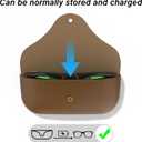 2Pcs Polarized Clip-on for Ray-Ban Meta Skyler & Gen 2 (RW4010/RW4014 52-20), Black Frame Discoloration Clip for Meta Skyler Accessories Protect Your Eyes, Cool and Fashion (Silver + Grey)