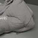 Bedsure 100% Washed Cotton Duvet Cover Oversized King - Linen Color Minimalist Duvet Cover Linen Like - PureWoven Plain Simple & Soft Comforter Cover for All Seasons (Oversized King, 120"x98") 03 - Linen Color (No Comforter)