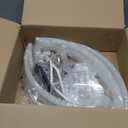 ZMISHIBO Ceiling Fans with Lights and Remote, 19.7'' Low Profile Ceiling Fan, 3000-6000K Dimmable Modern Flush Mount LED Fan Light, 6 Wind Speeds, Black Fandelier Ceiling Fans for Bedroom