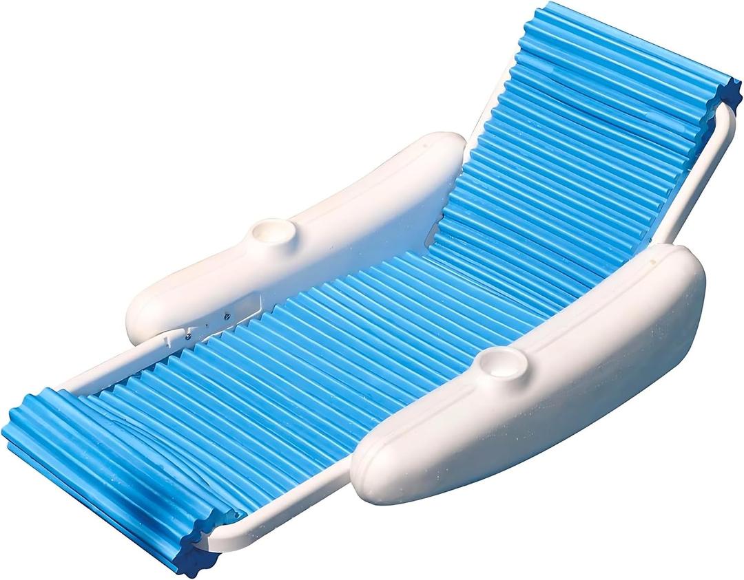 Swimline Eva Sunchaser Lounger Seat Pool Float , White, Large