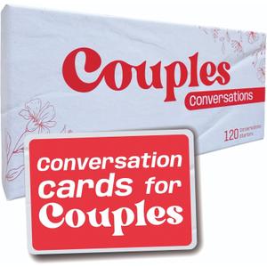 Couples Conversations Card Game Stocking Stuffer for Boyfriend or Girlfriend | Questions About Past, Present, and Future