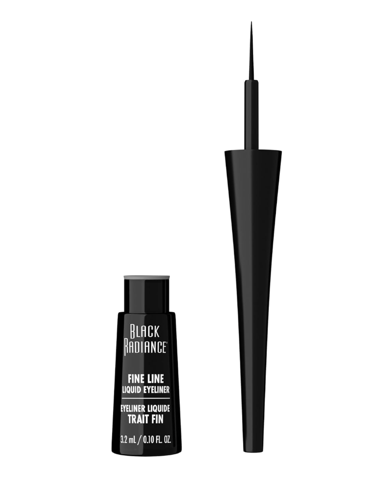 Black Radiance Fine Line Liquid Eyeliner, Black, 0.12 Fluid Ounce
