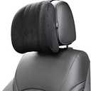 Forbell Premium Memory Foam Car Neck Pillow with Washable Cover - Provides Comfortable Neck Support for Driving and Travel 1pc (Black)
