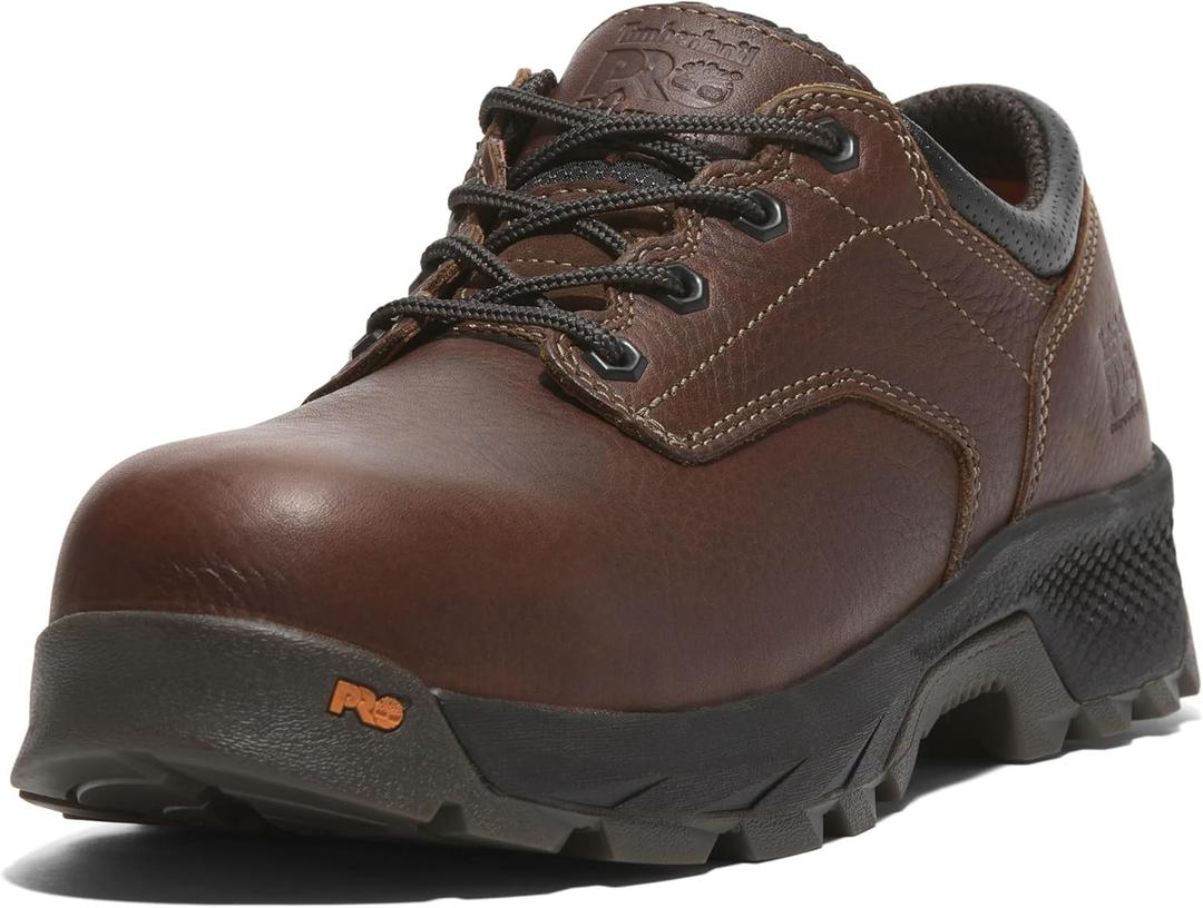 Timberland PRO mens Titan Ev Oxford Composite Safety Toe (9.5 Wide, Teak Trailblazer)