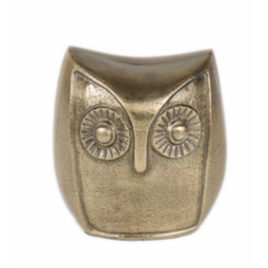 HD Designs Aluminum Owl - Gold