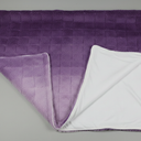 Cottonblue Weighted Blanket 15lbs 48x72 inches for Twin/Full Bed, Faux Fur Sherpa Weighted Blanket for Adults, Plush Cozy Bed Blanket with Ceramic Beads for Calm and Relax, Purple