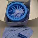 Professional 7 in 1 Dog Paw Cleaner for Dogs & Cats - Includes 1 Portable Paw Washer, 1 Bath Brush, 2 Dog Toothbrushes and 3 Absorbent Towels Note: Fits Paws 1.5 to 2.5 Inches Wide (Medium, Blue)