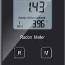 Home Radon Detector, Portable Radon Tester, Long and Short Term Monitor, Powered by Rechargeable Battery, Monitor Your Home Radon Level, Prevent Radon Exceed
