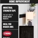 VELCRO Brand Industrial Strength Tape, Black, 2in x 4ft Roll
Adhesive Sticky Back Fastener For Indoor And Outdoor Use, Smooth Surface Attachment, Mounting and Hanging, 2 Pack
