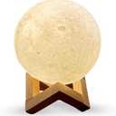 MK RGB MOON LAMP W/WOOD STAND & REMOTE