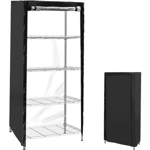 Shelf Cover, Waterproof Storage Shelving Unit Cover, Dustproof Wire Rack Covers with Zipper for Keeping Rack Clean, Indoor Wire Rack Dust Cover, Fits Racks 36" L X 18''w X 72''h
