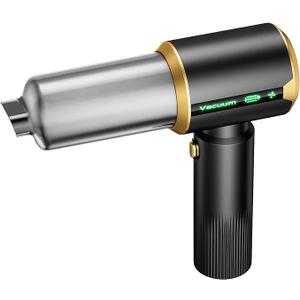 JIXINMIYUE Cordless Car Vacuum Cleaner: Handheld Vacuum with 16000Pa Strong Suction, Brushless Motor & HEPA Filter, 7in1 Cleaning Kit, TypeC Charging for Home Office Car Pet