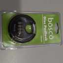 BOSCO 70mm Combination Disc Padlock, Heavy Duty 4 Digit Keyless Number Lock with Stainless Steel Shackle, Anti Cut Security Lock for Gate, Garage, Locker & Outdoor Use, Black