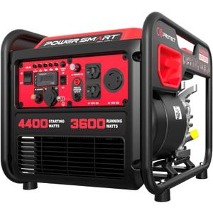 4400-Watt Portable Inverter Generator, Gas Powered, CO-Sensor, Lightweight & Quiet for Home Use and Emergency Backup, Camping, EPA Compliant
