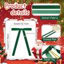 Artmag 24 Pcs Velvet Bows for Christmas Tree Rustic Bows Velvet Christmas Ornaments for Door Garland Wreath Gift Party Holiday Decoration (Width of 5/8",Dark Green)