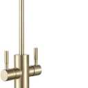304SUS Stainless Steel 2 Way Filtered Kitchen Bar Sink Faucet Reverse Osmosis Ro Water Filter Tap (Brushed Golden)