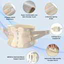 NEENCA Back Brace for Lower Back Pain Relief with Bionic Support System, Adjustable Lumbar Support Belt for Men & Women with Lumbar Pad, Soft Breathable Mesh for Herniated Disc, Sciatica, Scoliosis... (Small, Skin-Single)