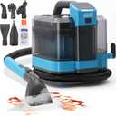Hausmeister Hydroflex Pro Steam Portable Carpet Spot Cleaner with Steam, 1600W Upholstery Cleaner Machine, 18KPa Strong Suction, Cold/Hot/Steam Modes, Self-Cleaning, for Couch, Car Seats & Rugs