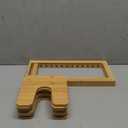 MinBoo Bamboo Expandable Pot Lid Organizer, Pot and Pan Organizer Drawer Organizer for Pot Lids, Adjustable 8 U-Shaped Dividers for Kitchen Cabinet Organizers and Storage (Bamboo-1)