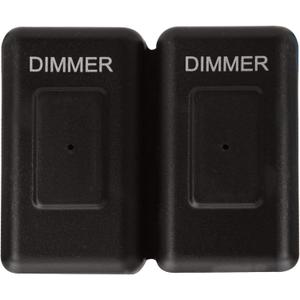 Facon 12Volt Touch Double Dimmer Switch,100W Max, PWM Wall Mount Dimmer Switch, Use with 12V LED Lights, Incandescent and Halogen Bulbs for RV, Camper, Marine, and Strip Lights (Double)