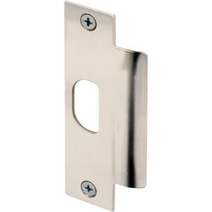 Prime-Line U 11199 Door Strike, Commercial, ASA 1-1/4 x 4-7/8 In. with Screws, Satin Nickel Finish (Single Pack)