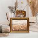 Gold Framed Wall Art Vintage Floral Canvas Art Farmhouse Spring Picture Wildflower Wall Decor Antique Prints Rustic Botanical Paintings Landscape Artwork for Bedroom Living Room 8x10 Inch