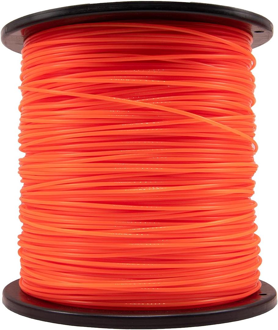 095 Trimmer Line, 095 Weed Eater String, 0.095" Weed Wacker String, Commercial Grade Round Nylon String Trimmer Line .095 Replacement For String Trimmer Weed Trimmers .095"-1280ft-5lb-Spool(Orange