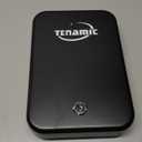 Tenamic Pistol Safe, Portable Travel Gun Safe, Solid Steel Handgun Lock Box for Home, Gun Safes for Car, Black