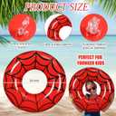 Sumind 4 Pcs 24 Inches Inflatable Pool Floats for Kids, Cute Pool Floaties Tube, Fruit Swim Tube Rings Bulk for Kids Girls Boys, Lake Beach Outdoor Party Decoration Summer Vacation Holiday